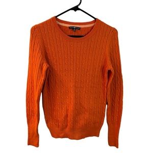 GAP Orange Cable Knit Sweater